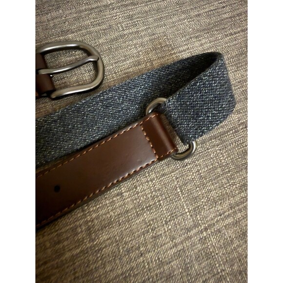 Men’s Nautica Voyage 83 Anchor Leather Stretch Belt size 38/95 - Picture 8 of 8